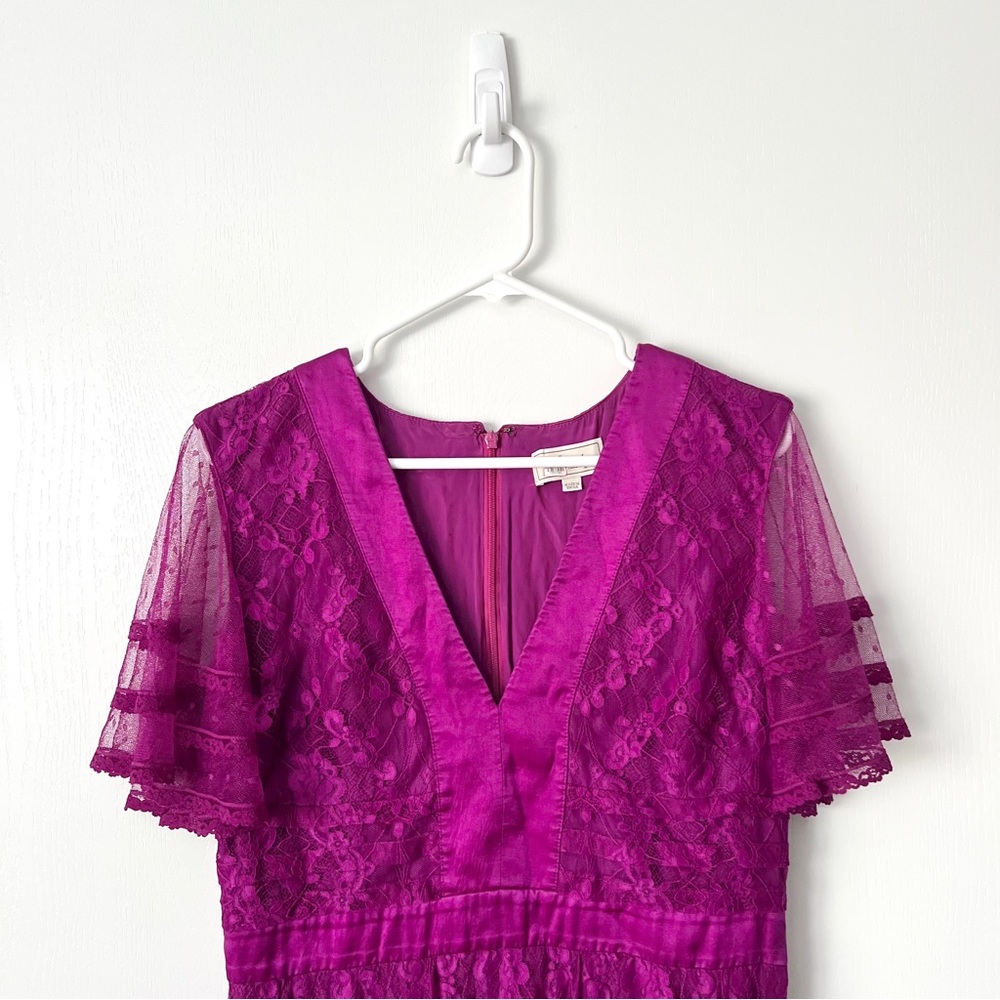 Temperley London Magenta Midi Dress - Picture 4 of 9